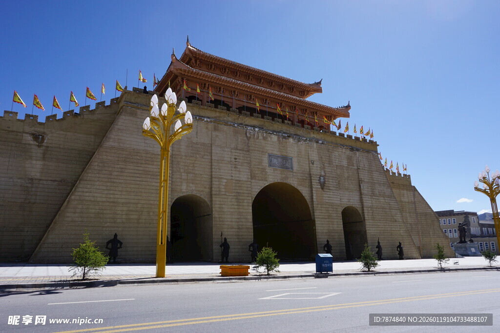 古城门楼建筑景观