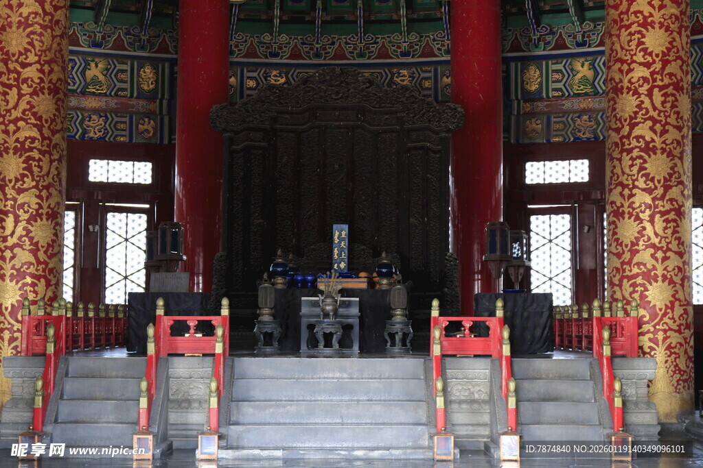 中式古典宫殿内景