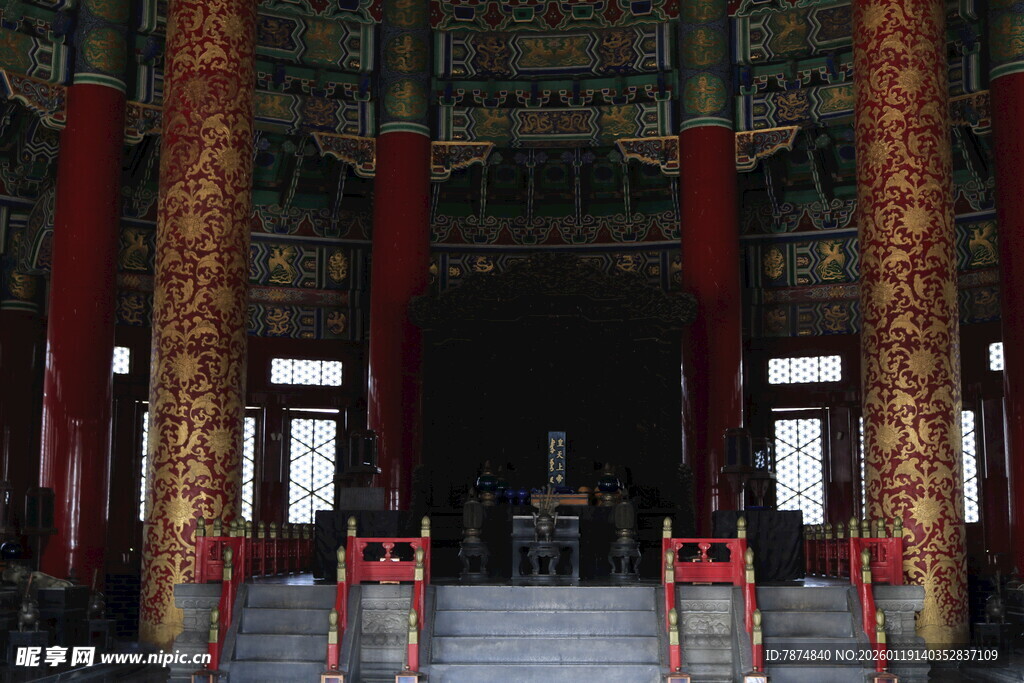 中式古建筑内景