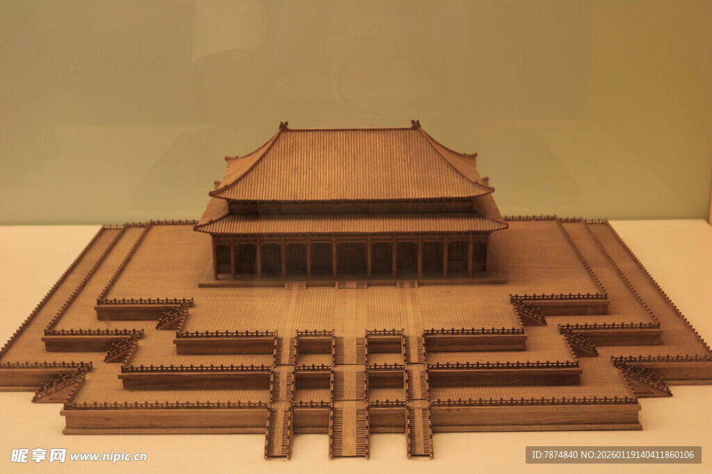 古代宫殿建筑模型