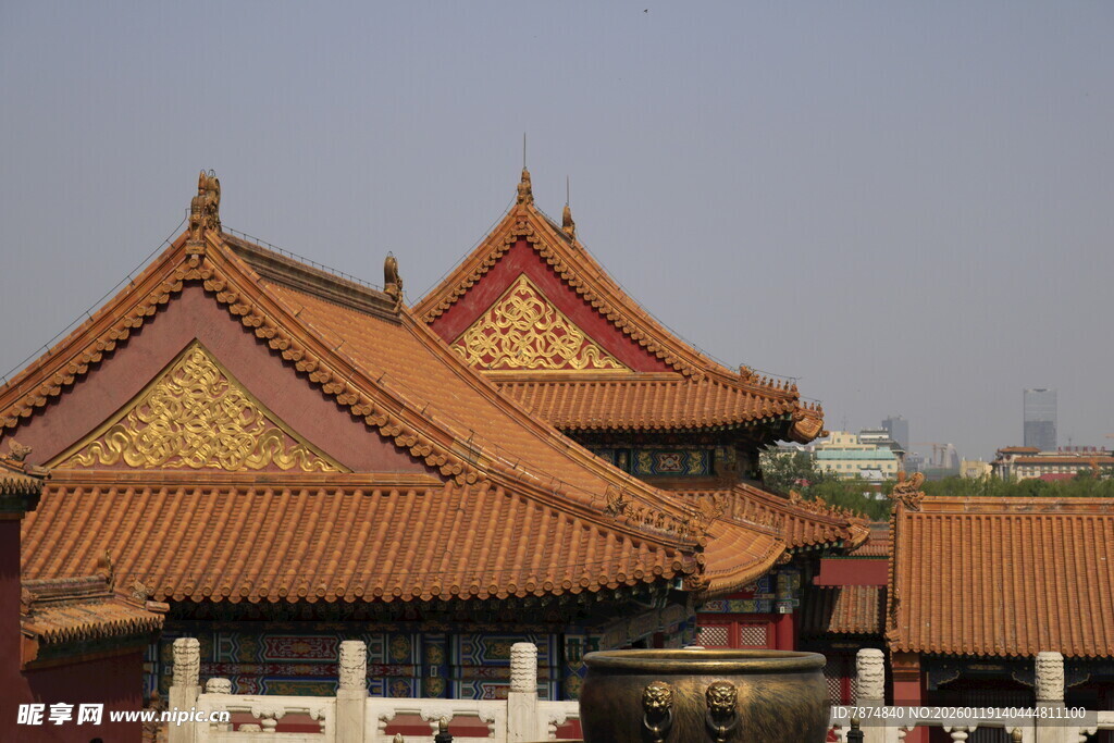 中式古建筑屋顶景观