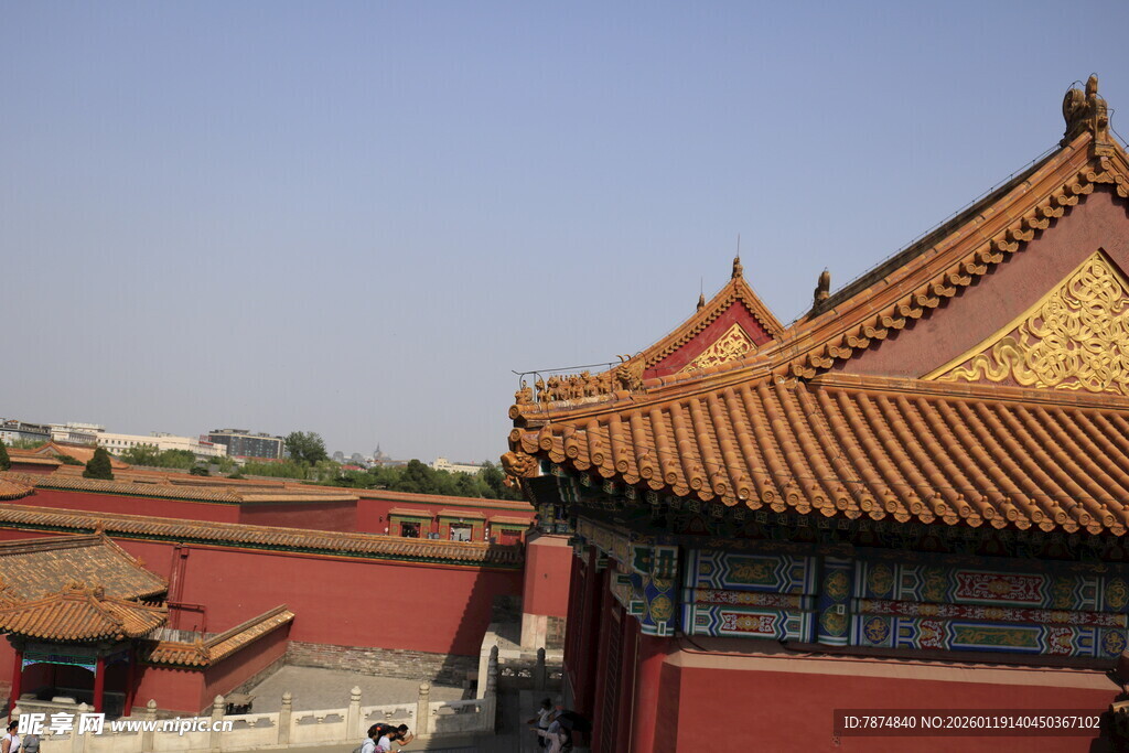 故宫古建筑屋顶景观