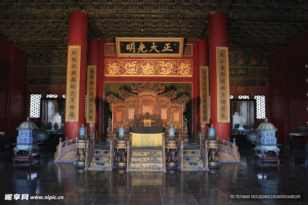 故宫宫殿内景展示