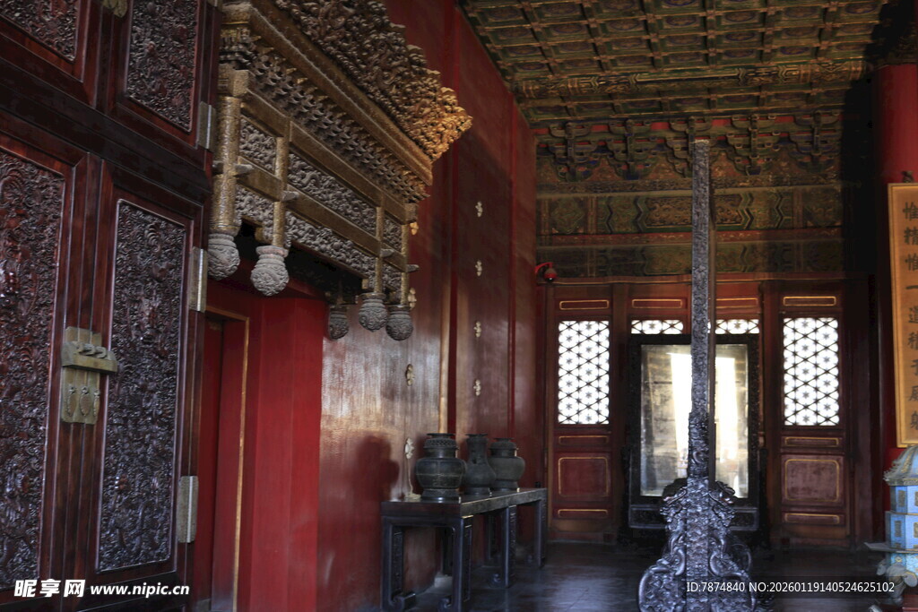 中式古建筑内景