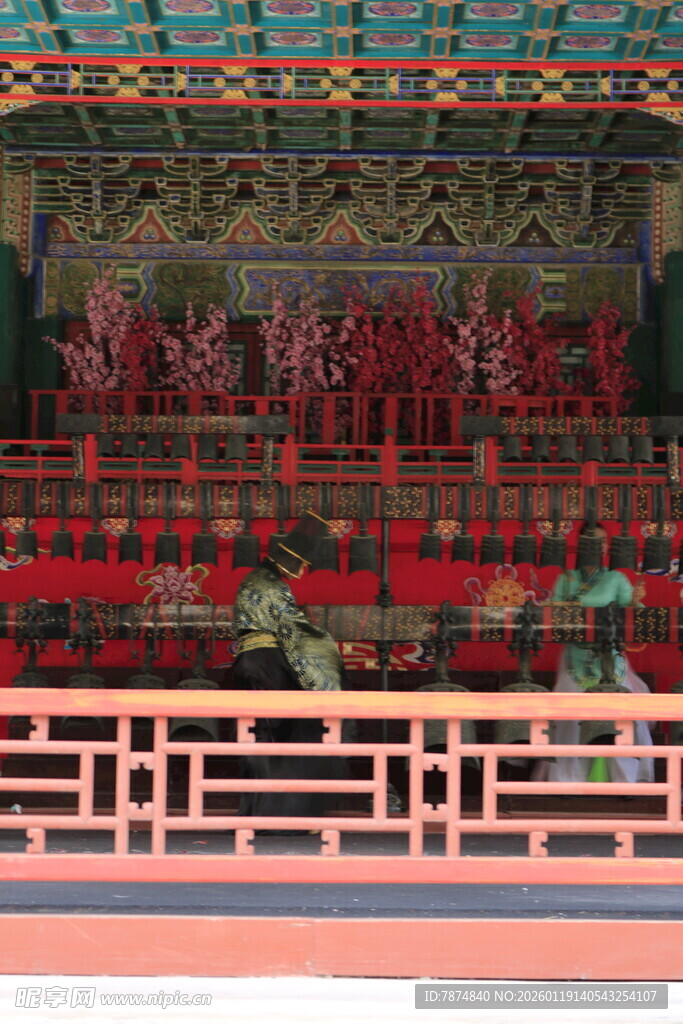 中式古建筑内景精美装饰