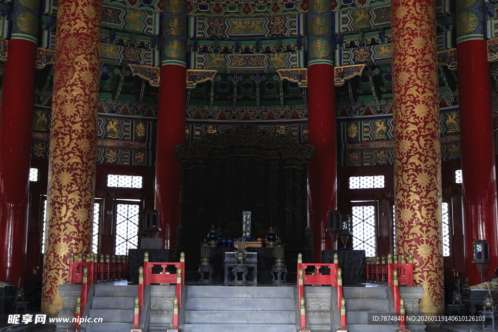 中式古建筑内景