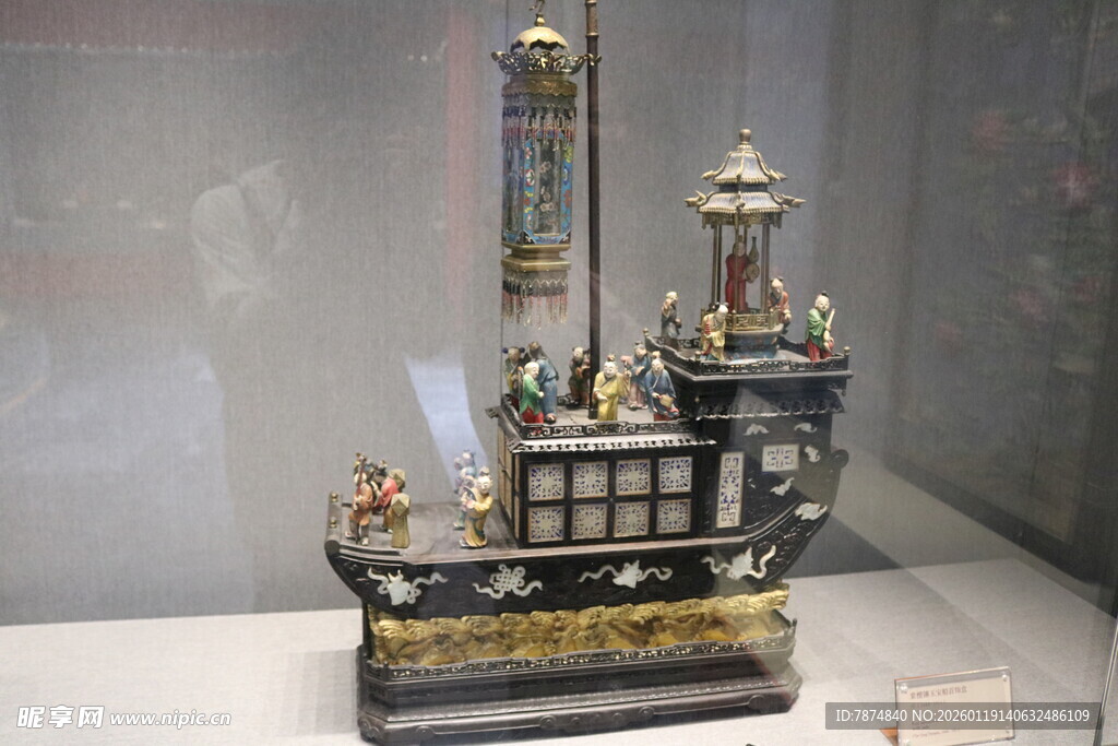 精美古代楼阁式工艺品