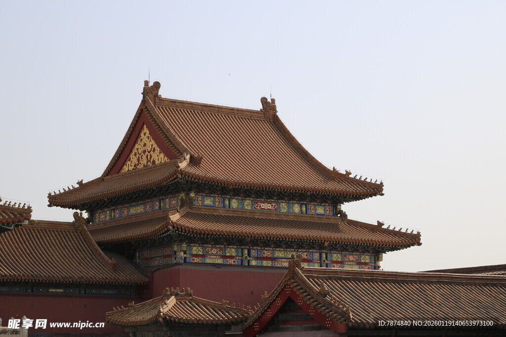 故宫角楼古建筑风貌