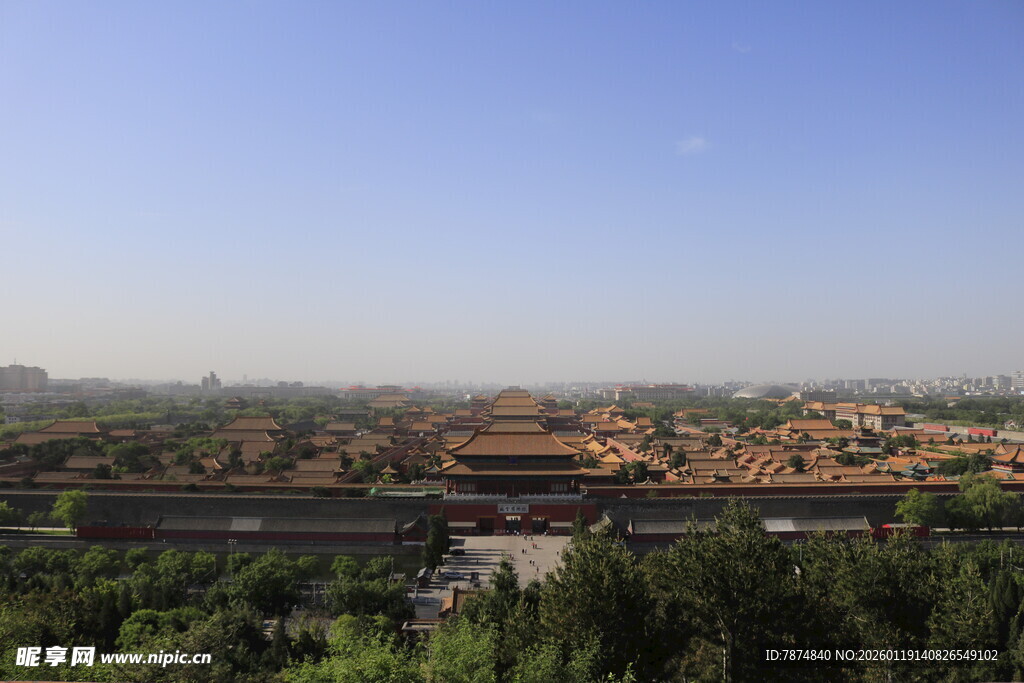 俯瞰故宫壮丽景观