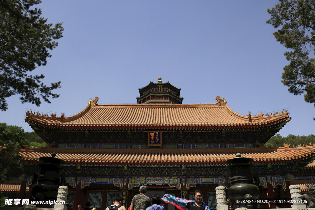 中式古建筑庙宇景观