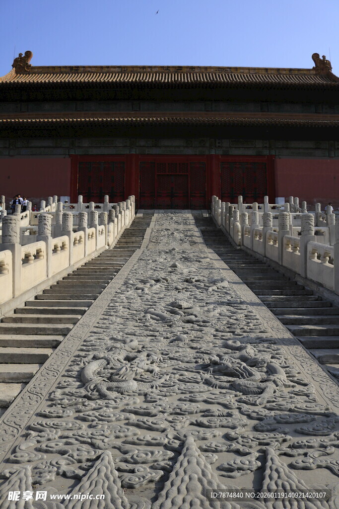 故宫精美石雕御道