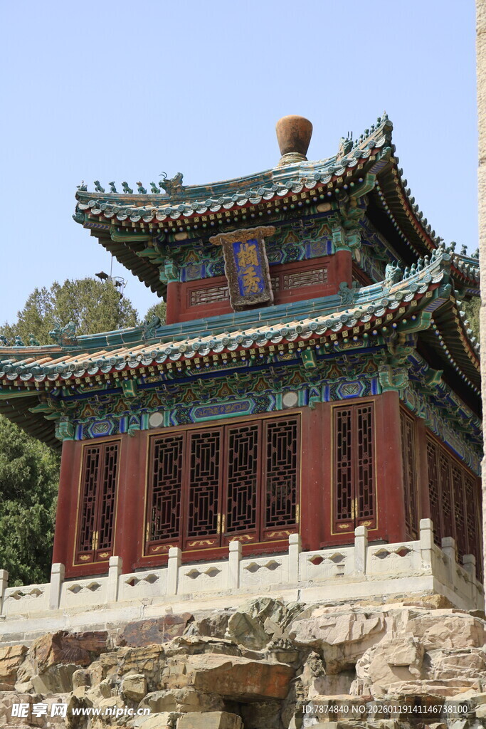 古典中式楼阁建筑景观