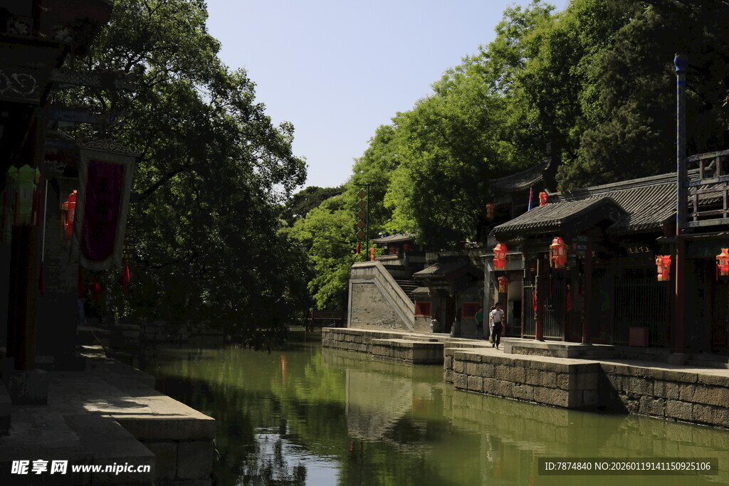 江南水乡古巷小河风景