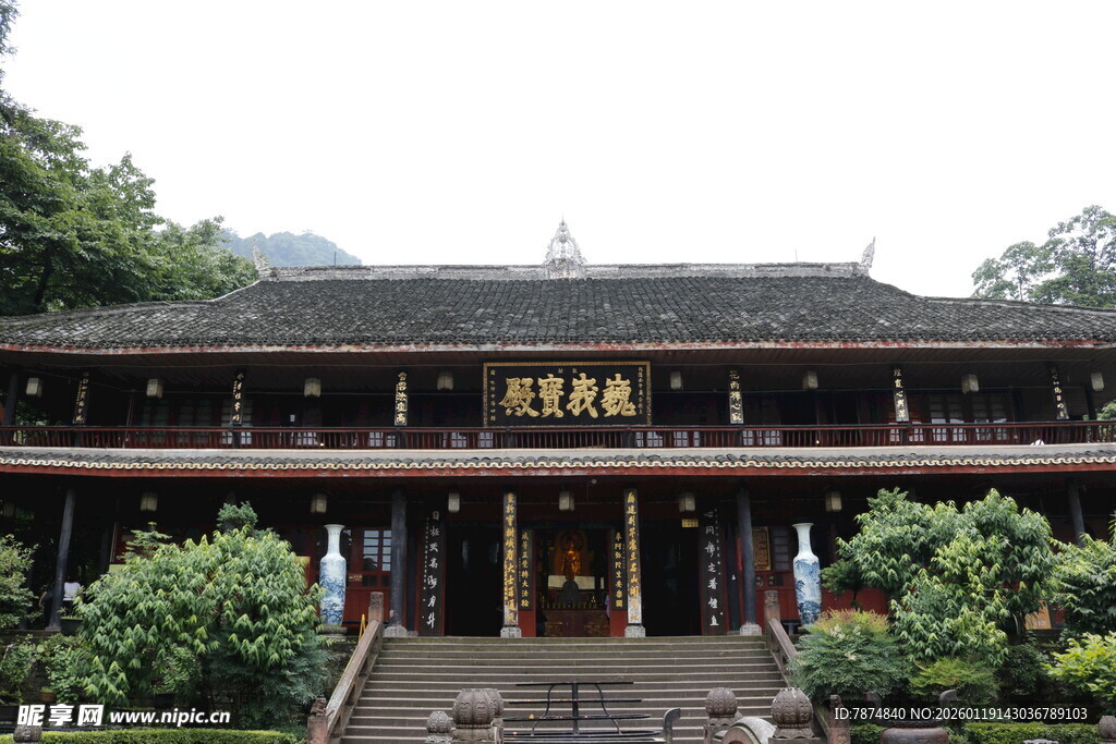 中式古建庙宇 古朴典雅