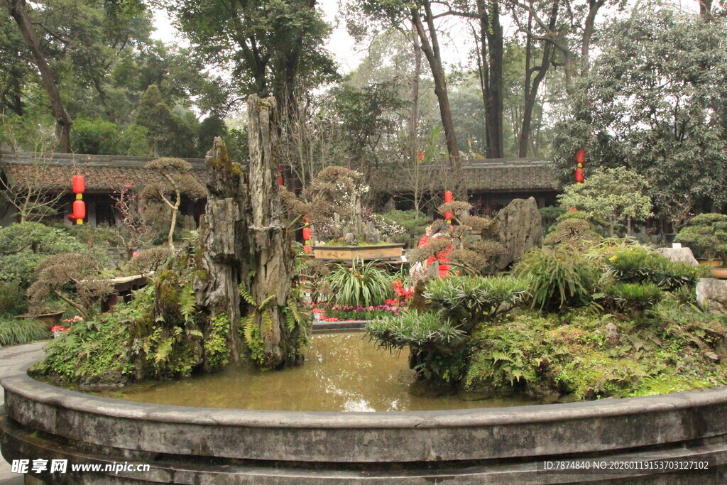 中式园林景观 清幽雅致