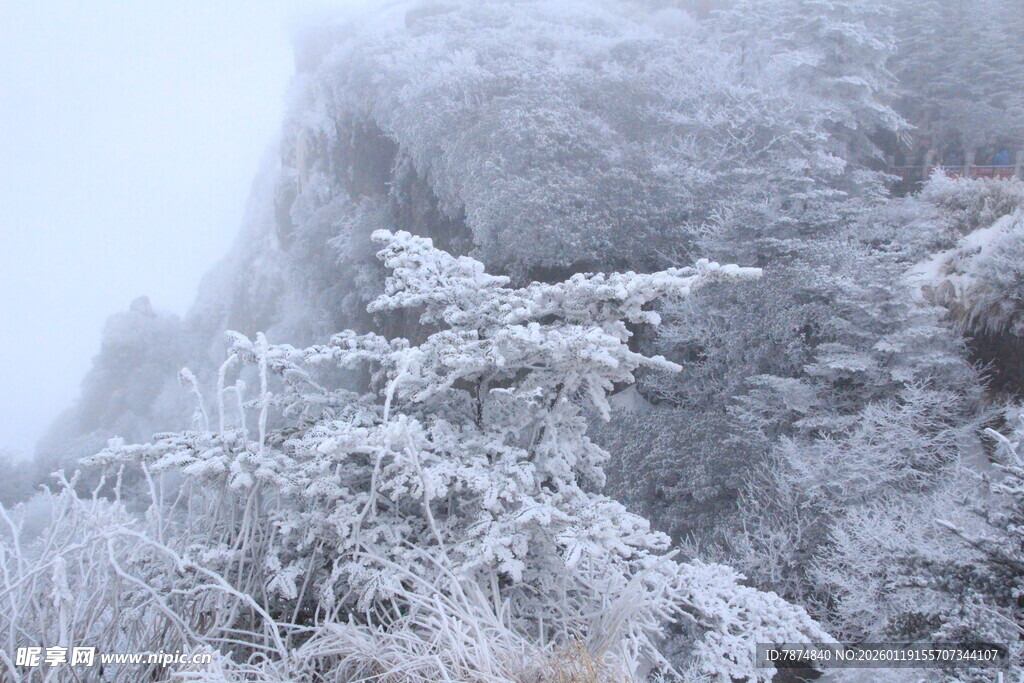 雪覆山峦 银装素裹的美景