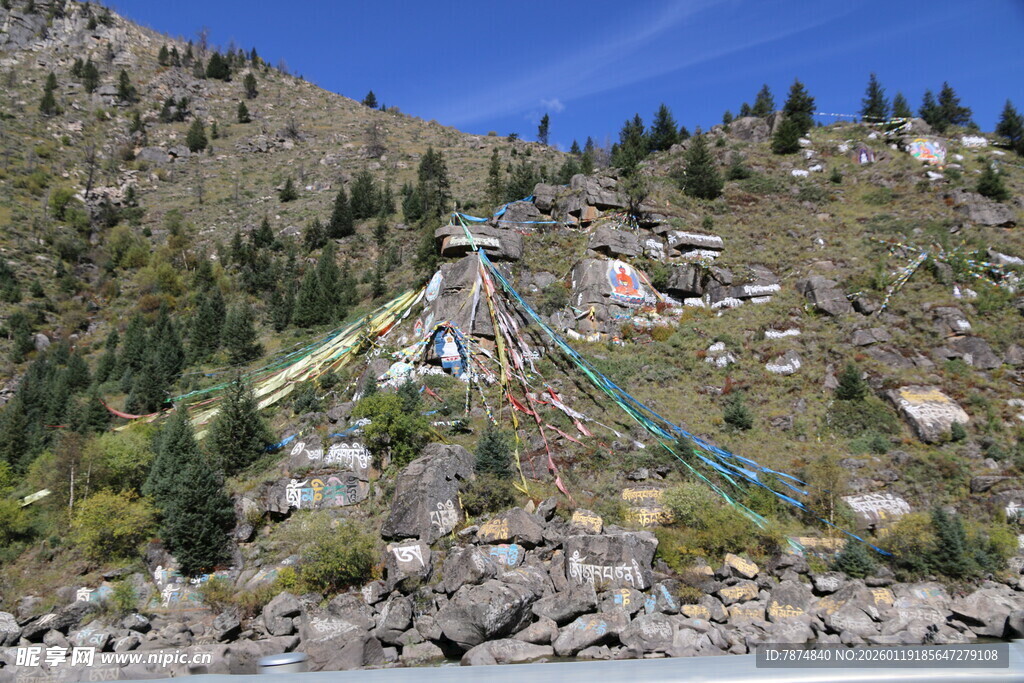 山间索道蜿蜒于葱郁山林