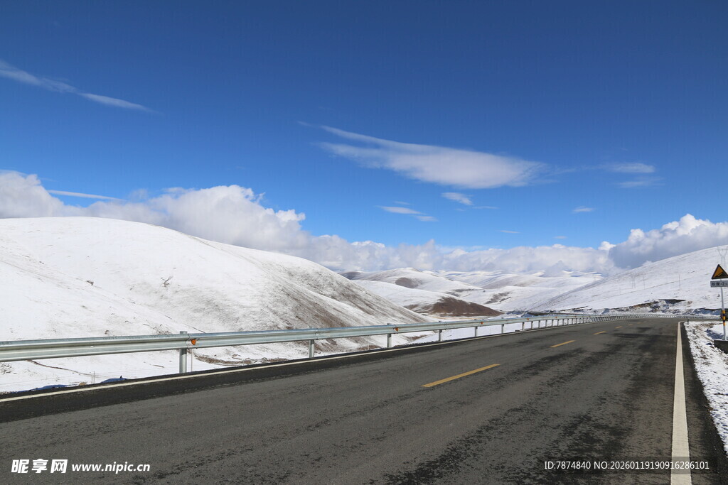 雪山公路风景