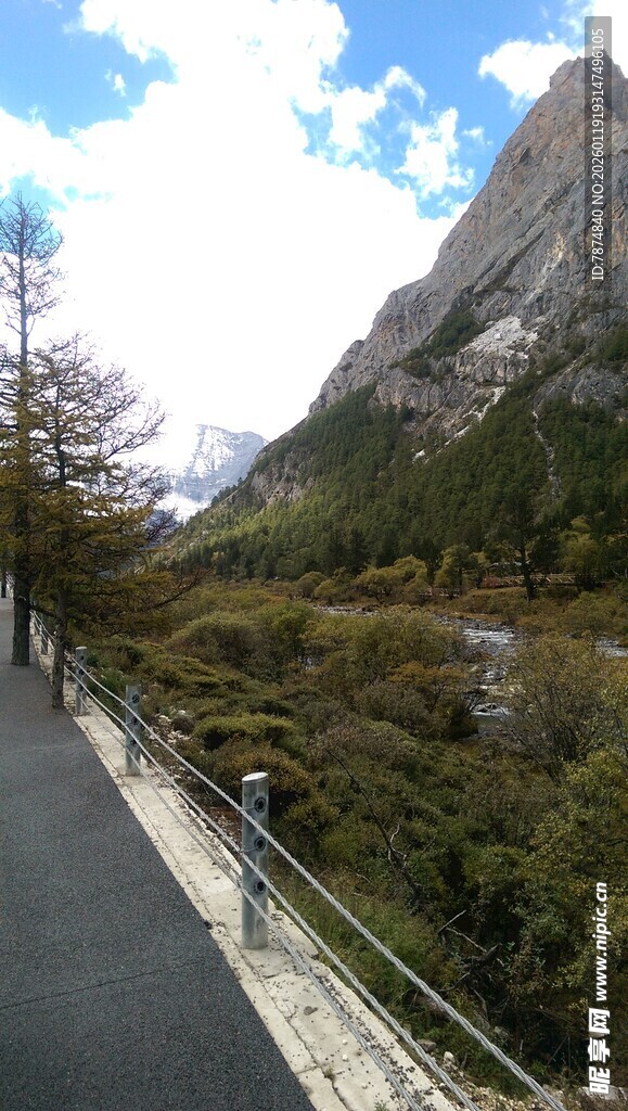 山间漫步道 自然风光美