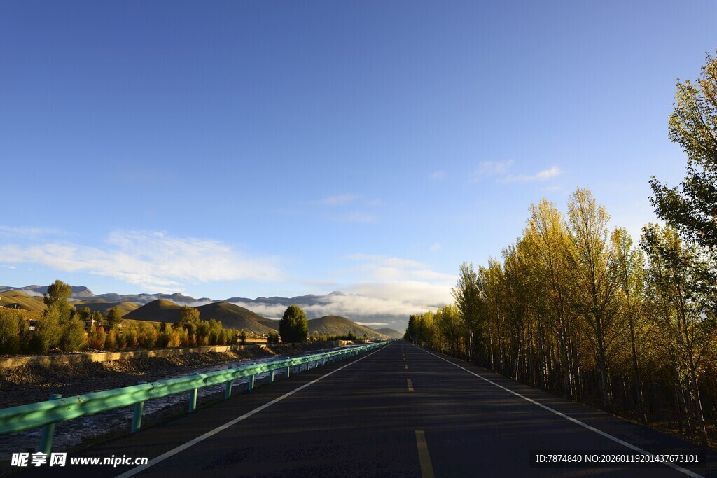 秋日公路美景