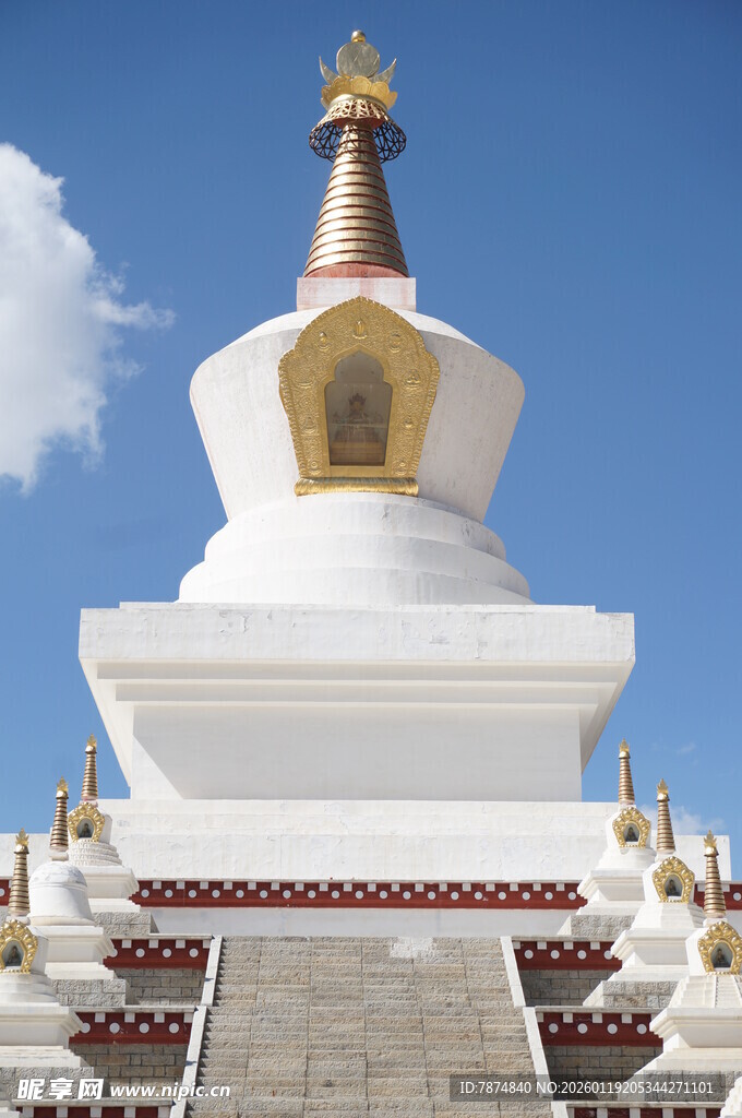 藏式白塔建筑