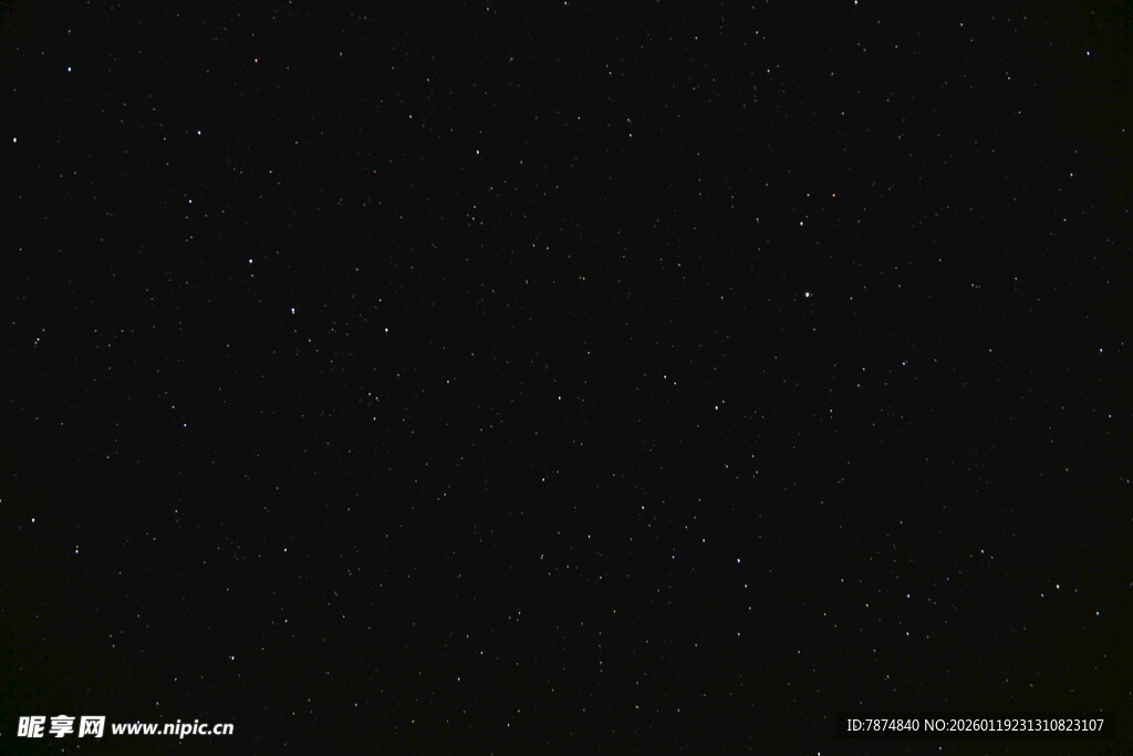 夜空繁星闪烁