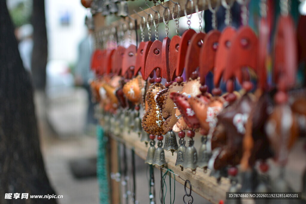 街头悬挂的美味烤禽