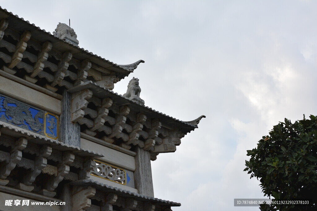 中式古建筑一角