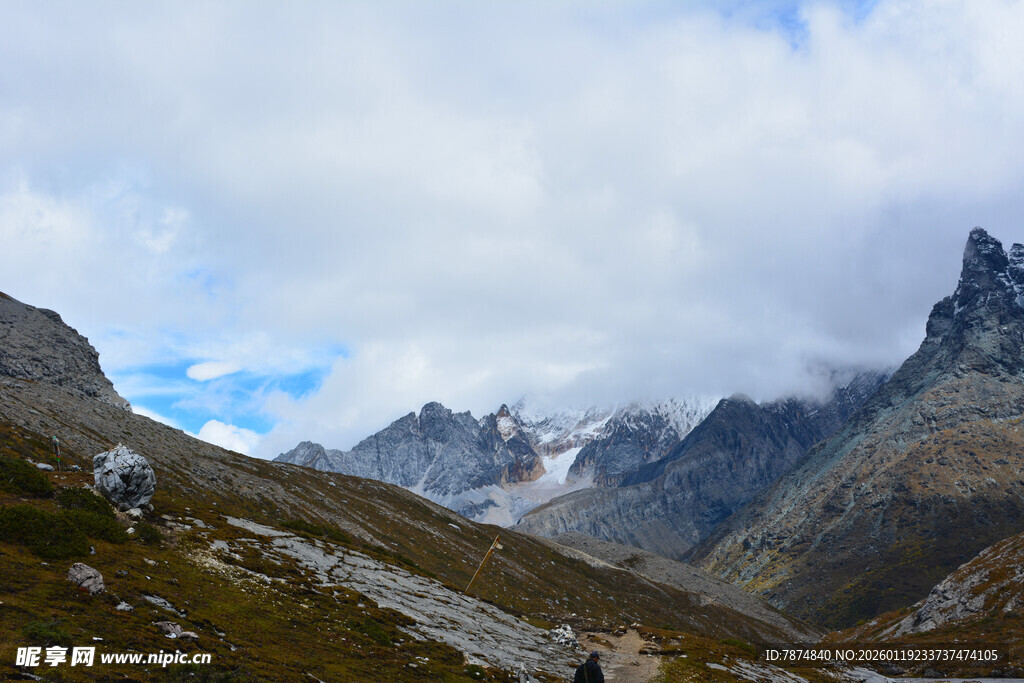 高山徒步美景 稻城