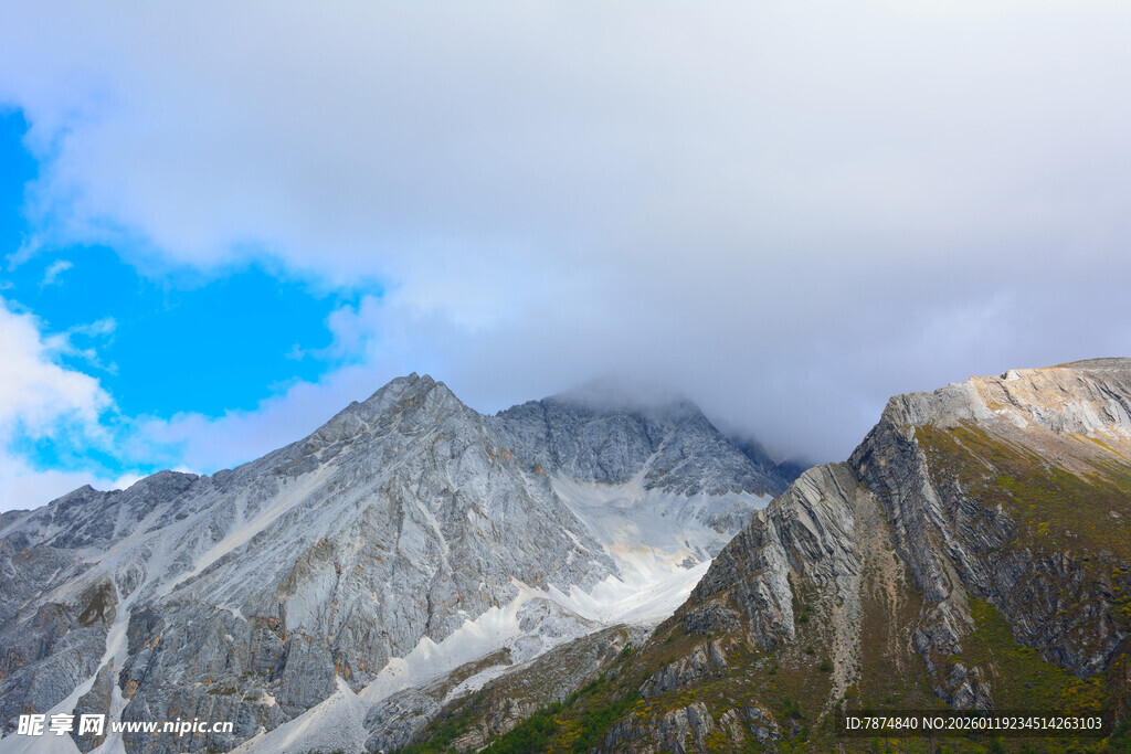 壮丽雪山美景 稻城