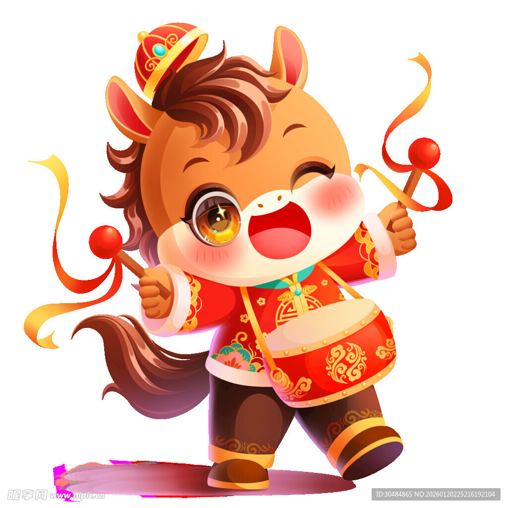 马年卡通素材