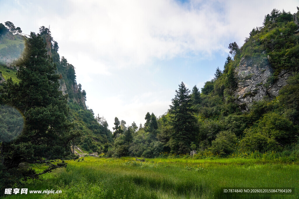 山间绿野 自然清新景致