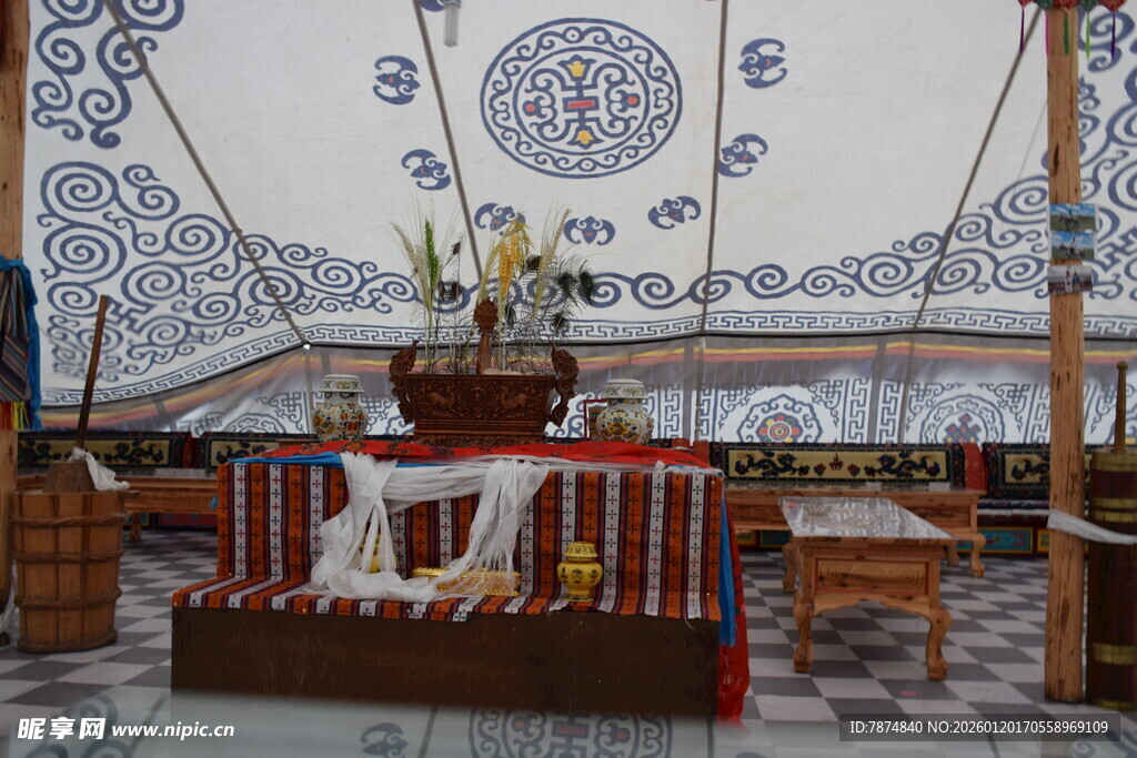 传统祭祀场景布置