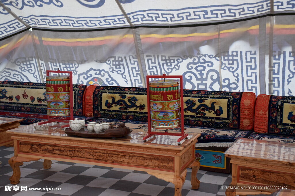 民族风室内装饰布置场景
