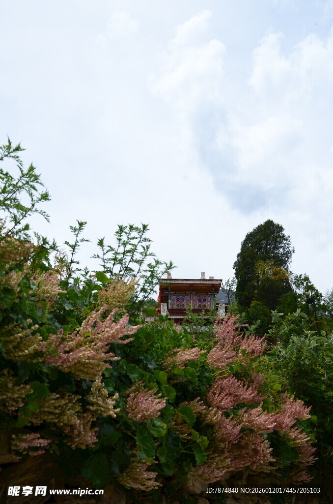 山林间的中式建筑景观