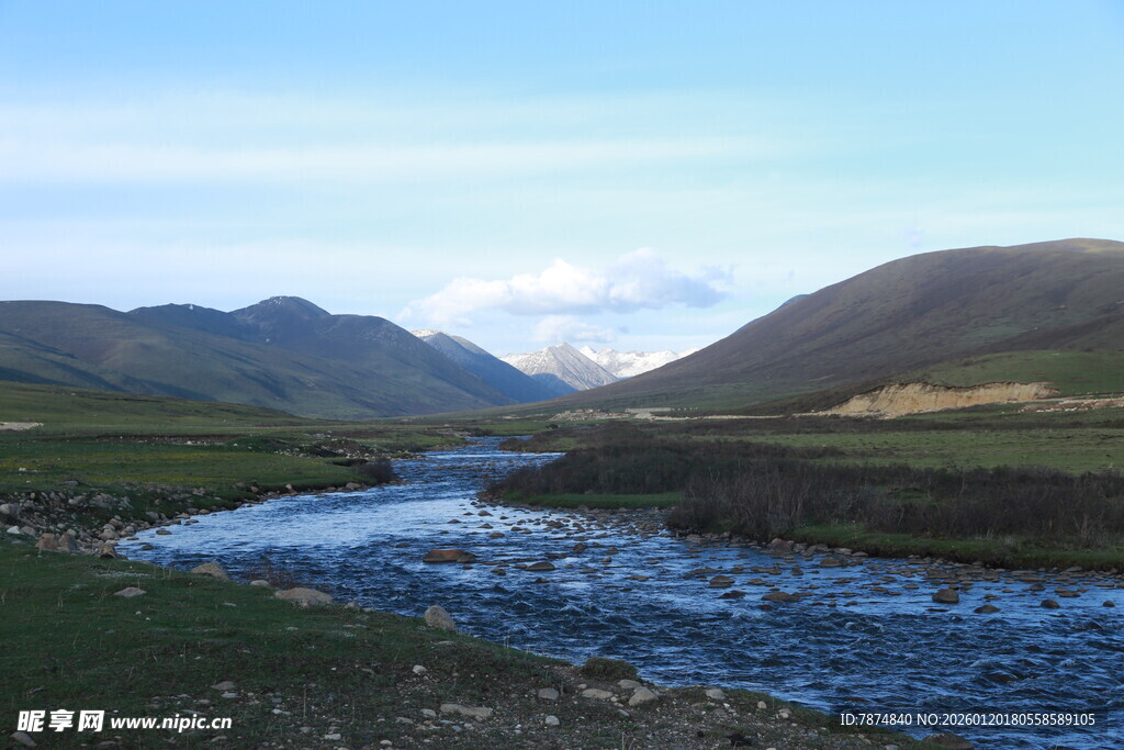 山间溪流 自然风光美景