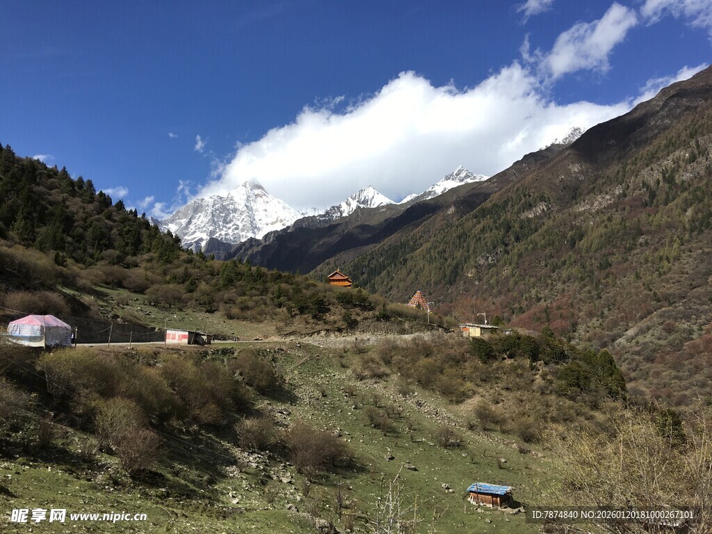 山间公路旁的美丽景致