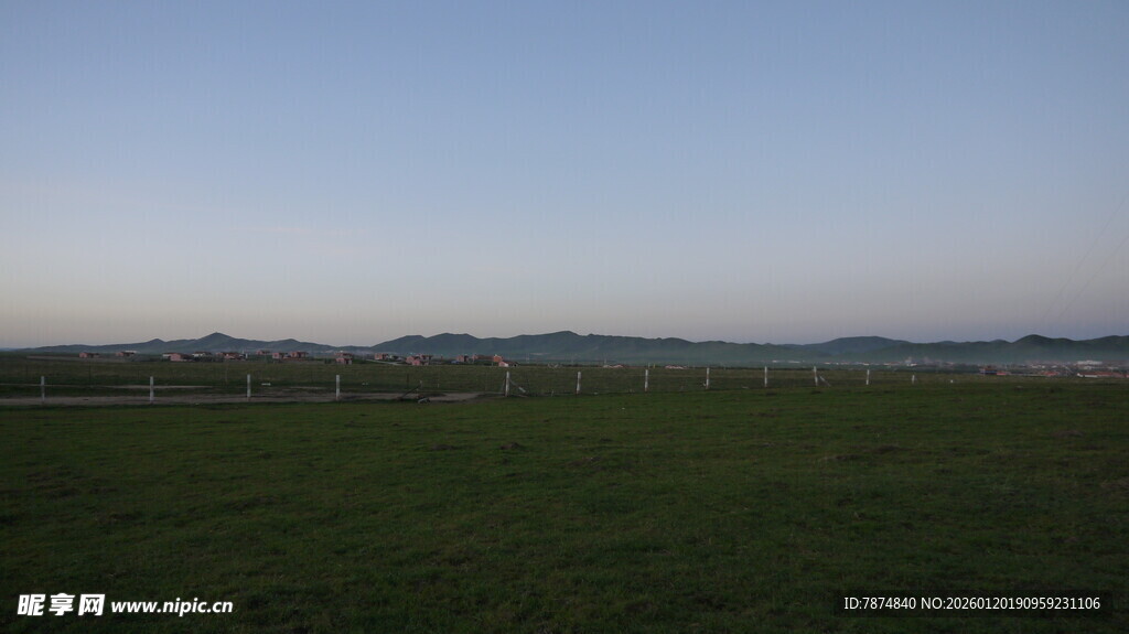 草原远景 天际线风光