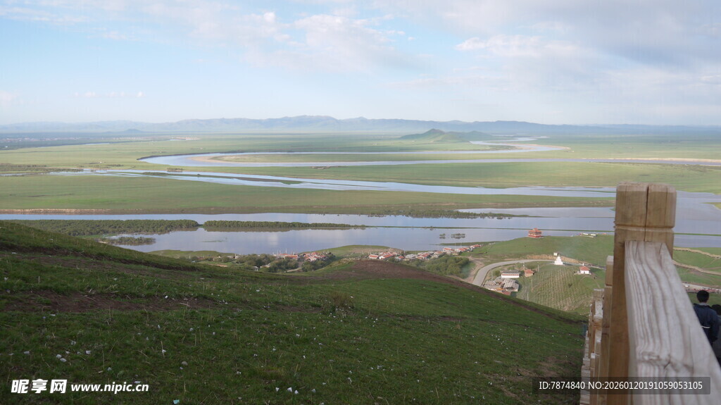 草原湿地风光美景