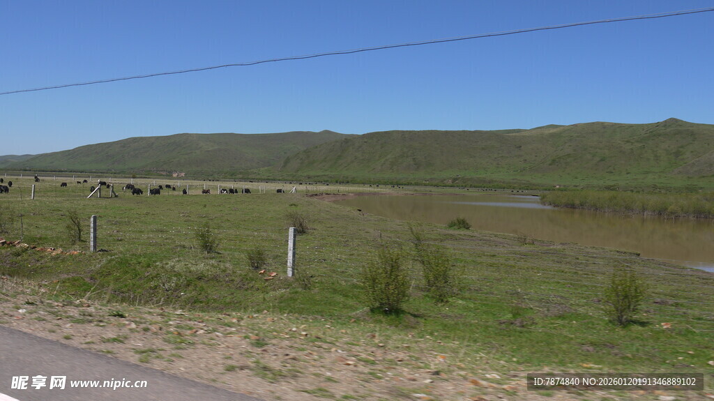 乡村旷野风景图