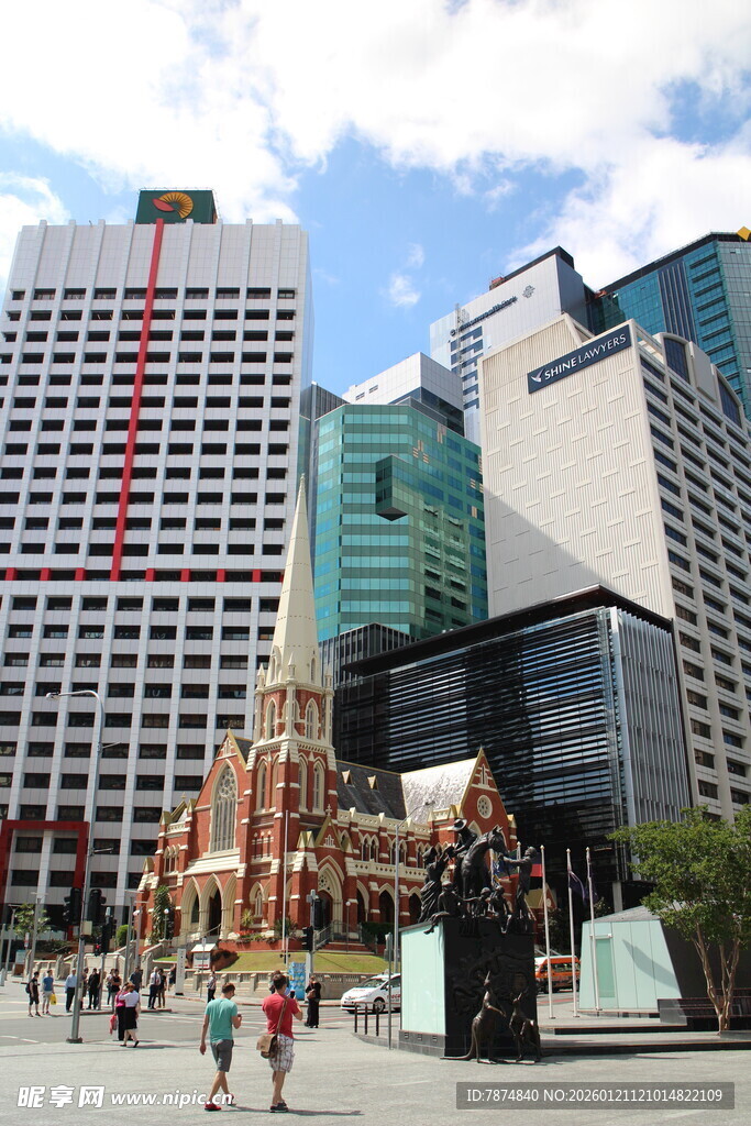 城市广场现代建筑景观