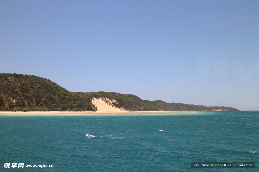 碧海金沙的美丽海滨风光