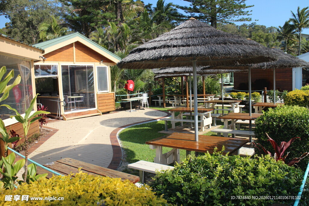 热带风情户外休闲庭院