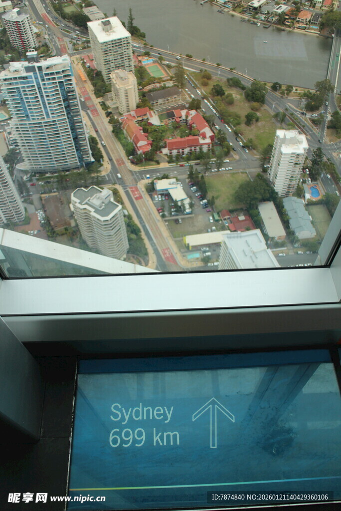 城市高空俯瞰景观