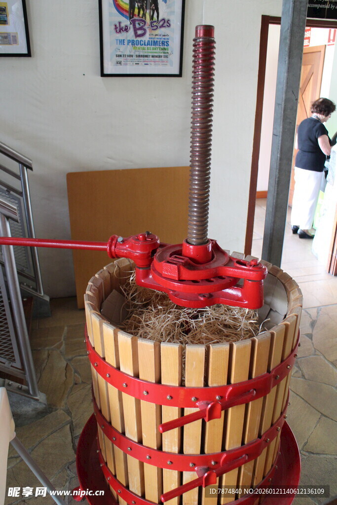 传统木制榨油设备