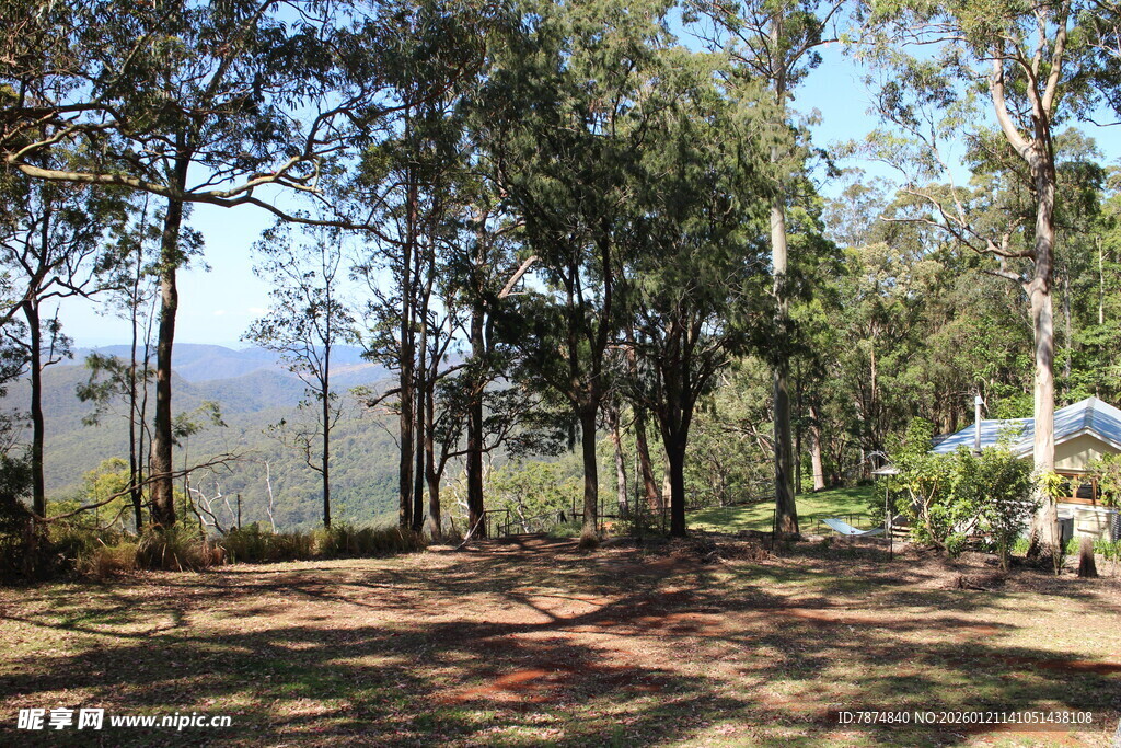 山林间的开阔休憩之地