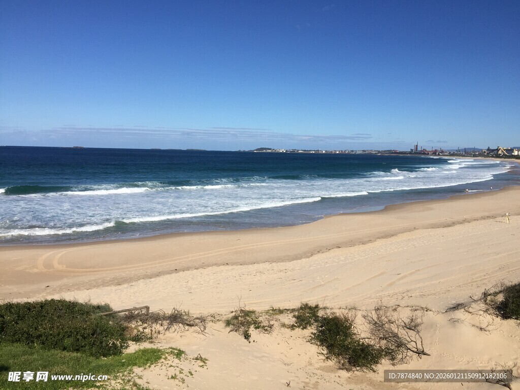 美丽海滨沙滩风景