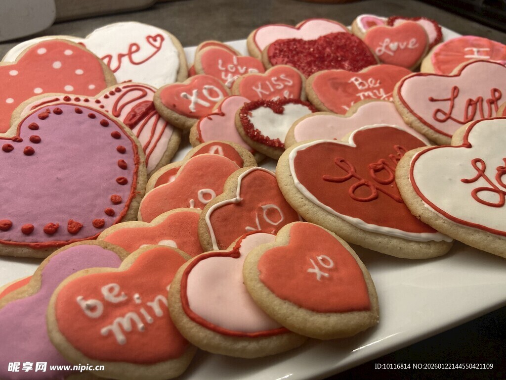 爱心饼干