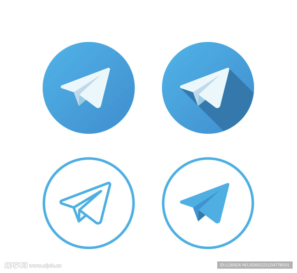 纸飞机图标集合