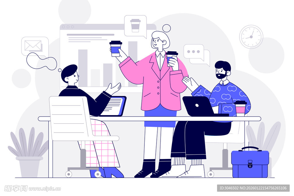 团队协作开展创意工作